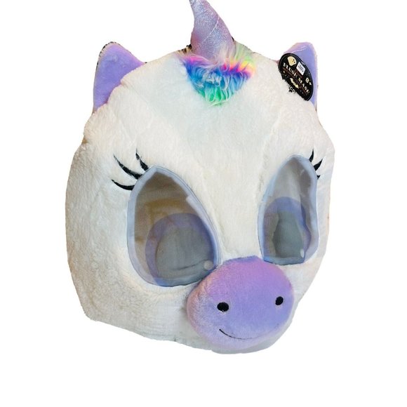 Aldi’s Other - Unicorn Plush Big Fat Head Costume Halloween Easter Aldis White Rainbow